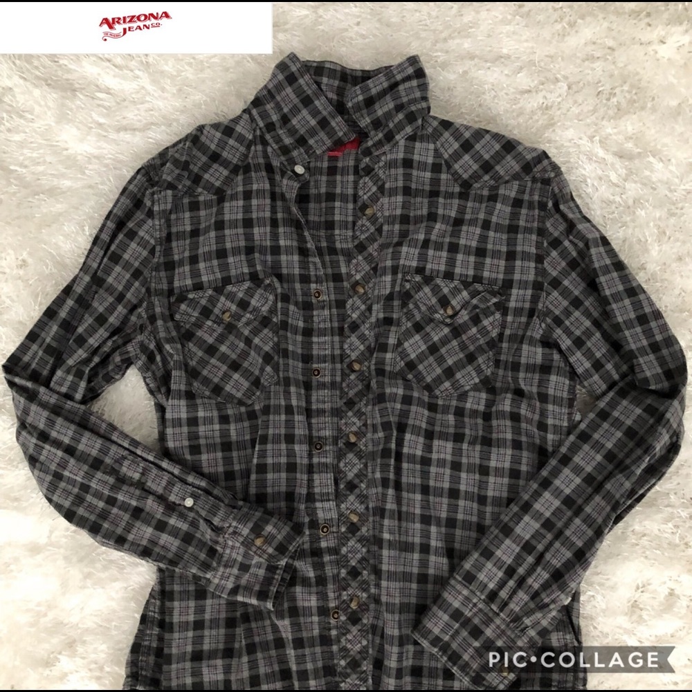 Grey Button-Down Shirt